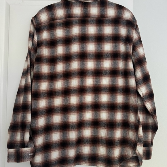 LEVI STRAUSS men’s Jackson worker relaxed style plaid button shirt top medium - Picture 3 of 5